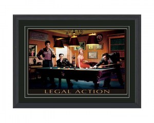 34 Legal Action KMP002 26x34 $120-  PMP002 16x20 $60